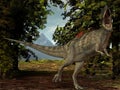 Ceratosaurus nasicornis-3D Dinosaur Royalty Free Stock Photo