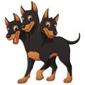 Cerberus Cartoon Illustration Color