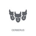 Cerberus icon. Trendy Cerberus logo concept on white background