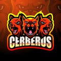 Cerberus mascot esport logo design