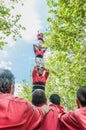 Cercavila performance within Vilafranca del Penedes Festa Major