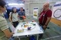 Employee explaining principle of ALBA synchrotron