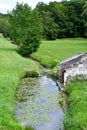 Cere la Ronde, France - july 15 2020 : landscape in front of the castle of Montpoupon