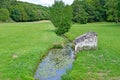 Cere la Ronde, France - july 15 2020 : landscape in front of the castle of Montpoupon