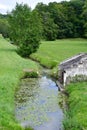 Cere la Ronde, France - july 15 2020 : landscape in front of the castle of Montpoupon