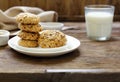 cereal biscuits with seeds of flax