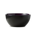 Cereal bowl with purple inside on white background Royalty Free Stock Photo