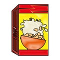 cereal box packing icon