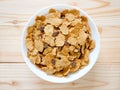 Cereal breakfast with raisin Royalty Free Stock Photo