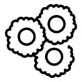 Cereal circles icon outline vector. Bowl breakfast