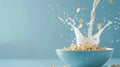 Cereal Explosion with Copy Space for Text Royalty Free Stock Photo