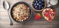 Breakfast Cereal Fruit Granola Muesli Bowl Royalty Free Stock Photo