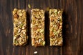 Cereal granola bar. Energy snack Royalty Free Stock Photo