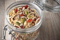 Cereal Granola Muesli Jar Royalty Free Stock Photo