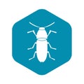 Cereal leaf beetle icon, simple style Royalty Free Stock Photo