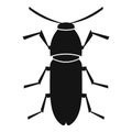 Cereal leaf beetle icon, simple style Royalty Free Stock Photo