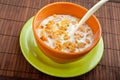 Cereal and milk. Royalty Free Stock Photo