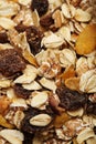 The cereal mix with prunes and raisins for background