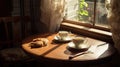 cereal morning table Royalty Free Stock Photo