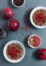 Cereal muesli with fruit and nuts Royalty Free Stock Photo
