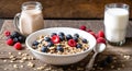 Cereal Muesli Granola Berries Breakfast Royalty Free Stock Photo