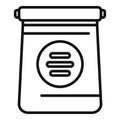 Cereal package food icon outline vector. Vending machine meal Royalty Free Stock Photo