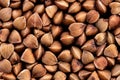 Cereal of rice, buckwheat, peas, millet on a white or black background