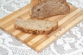 CEREALS BREAD WOODEN BOARD SLICE