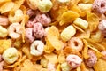 Cereals breakfast colorful mix