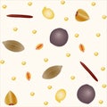 Cereals grains seamless pattern