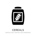 cereals icon in trendy design style. cereals icon isolated on white background. cereals vector icon simple and modern flat symbol