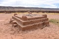 Ceremonial altar at the Tiwanaku archaeological site, near La Paz, Bolivia