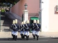 Ceremonial changing guard in Belem, Lisbon