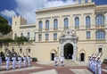 Ceremonial changing of guard at residence of Prince of Monaco Royalty Free Stock Photo