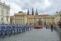 Ceremonial changing of the Guards at Prague Castle