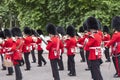 Ceremonial changing of the London guards in front of the Buckingham Palace, United Kingdom