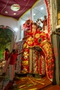 A ceremonial elephant at the Kataragama temple in Kandy.