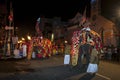 Ceremonial elephants parade through the streets of Kandy during the Esala Perahera in Sri Lanka. Royalty Free Stock Photo