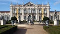 `Ceremonial Facade` of the 18th-century Queluz National Palace, Portugal Royalty Free Stock Photo