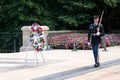 Ceremonial guard at the Tomb of the Unknown at Arlington Nation Royalty Free Stock Photo