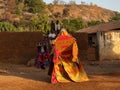 Ceremonial mask dance, Egungun, voodoo, Africa