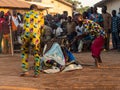 Ceremonial mask dance, Egungun, voodoo, Africa