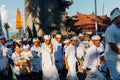 Ceremonial procession, Bali, Indonesia Royalty Free Stock Photo