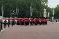 Daily Ceremony of Changing of the Guard at Buckingham Palace in London Royalty Free Stock Photo