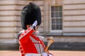 Ceremony of Changing the Guard on the forecourt of Buckingham Palace, London Royalty Free Stock Photo