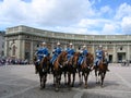 The ceremony of changing the Royal Guard in Stockholm, Sweden