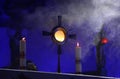 A ceremony in the church to issue the Monstrance Royalty Free Stock Photo