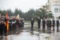 Ceremony of Felipe IV king of Spain in tribute to the military veterans