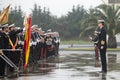 Ceremony of Felipe IV king of Spain in tribute to the military veterans