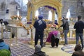 Ceremony in the Gurudwara Sis Ganj Sahib ji Sikh temple